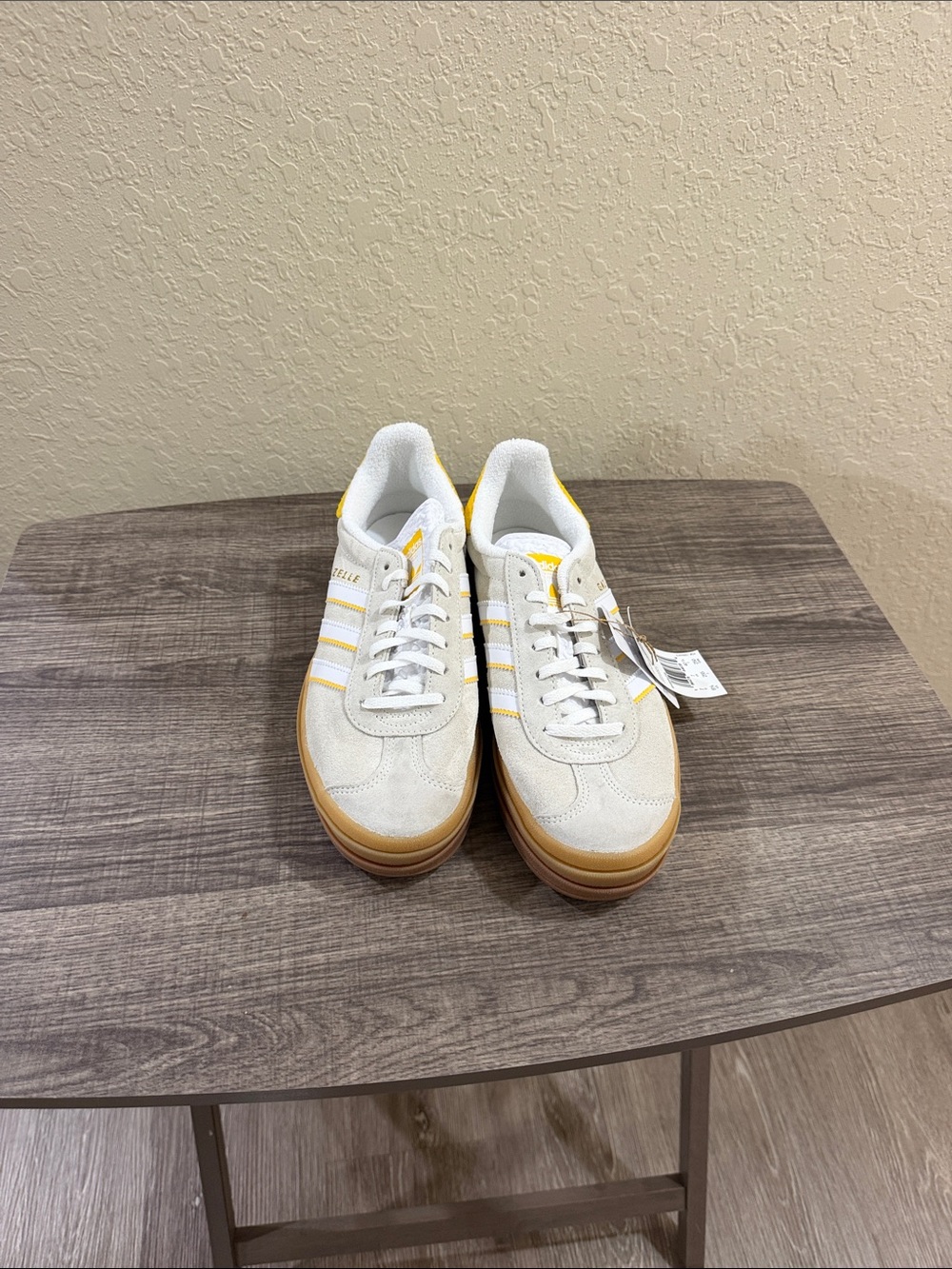 Women White and Yellow Gum Casual Sneakers - Adidas